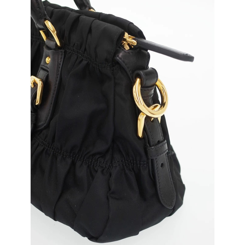 Prada Gathered Gaufre Satchel 2way Shoulder Bag - Picture 8 of 9
